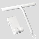 Vinabo Duschabzieher Set mit Haken, Silikon Abzieher Dusche Bad Badezimmer Fenster...