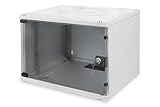 DIGITUS Netzwerk-Schrank 19 zoll 7 HE - unmontiert - Wandmontage - 400 mm Tiefe - Traglast...