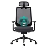 COLAMY Ergonomischer Netz-Bürostuhl, Chefsessel mit hoher Rückenlehne, Verstellbarer...