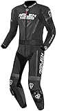 Arlen Ness Edge 2-Teiler Motorrad Lederkombi (Black/Gray,56)