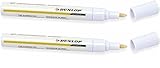 Set: 2 BZW 4 Stück Dunlop Reifenmarkierstift, weiß Reifenmarker 4,5 ml, Auto,...