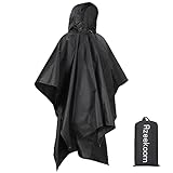 Azeekoom Regenjacke Regenponcho, Regenmantel Wasserdicht Unisex Camping Zelt...