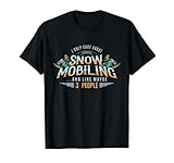 Snowmobile T-Shirt Schneemobil, Wintersport, Schnee-Scooter T-Shirt