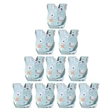 XUQEAYWD Lätzchen für Baby, Lätzchen Set, Bandana -Futtertasche von 10, Verstellbare...