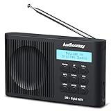 Audiocrazy Radio Digital DAB+ UKW/FM Radio,Radio Bluetooth 5.0 Tragbare Klein...
