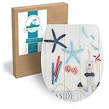 Calmwaters® WC Sitz Maritimes Flair, Absenkautomatik & abnehmbar, Toilettendeckel...