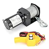 Trintion Elektrische Seilwinde 907kg 15 m Seil Winde 12V Elektrowinde Werkstatt...
