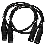ERINGOGO Xlr Kabel Pin Mikrofonkabel Männlich Zu Weiblich Geschirmtes Mikrofonkabel Für...