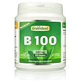 B-Komplex 100, extra hochdosiert, 120 Kapseln - alle Vitamine der B-Gruppe. OHNE...