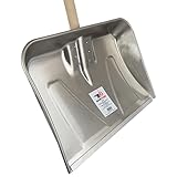 SHW-FIRE Alu Schneeschieber, 140 cm Stiel, 52 cm Schaufel mit Schutzkante. Ideal für...