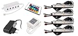 Generisch Set LED RGB Glasbodenbeleuchtung Clips/Set Glaskantenbeleuchtung mit einer...