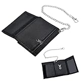 BRISKORE Geldbeutel Kinder Slim Schwarz Geldbörse Jungen Portmonee Kinder mit...