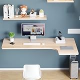 RAPGACBQ L-förmiger Ecktisch für Büro, platzsparender Laptop-Schreibtisch mit modernem...