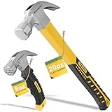 BLOSTM Klauenhammer 2er Set - 20oz Zimmererhammer & 8oz Hammer Klein mit...