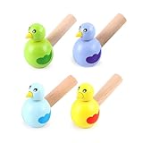 arrderly 4 Stücke Vogelpfeife Vogel Pfeife Holzpfeife Kinder, Vogelpfeife...