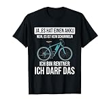 Ich bin Rentner Elektrofahrrad für Opa E-Bike Akku T-Shirt