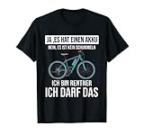 Ich bin Rentner Elektrofahrrad für Opa E-Bike Akku T-Shirt