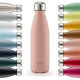 Blumtal® Trinkflasche Edelstahl Charles - Thermosflasche 500 ml - BPA-freie Thermo...