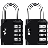 2 Pack Zahlenschlösser Vorhängeschloss 4-Stelliges, Diyife...