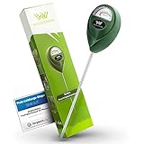 WENDOWERK® Boden Feuchtigkeitsmesser für Pflanzen - [Grün/Schwarz] - Ohne Batterien -...