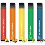 SKIRA Einweg E Zigarette Ohne Nikotin 2500 Puffs, Vorgefülltes Einweg Vape Pen, Vape...