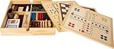 Small Foot Spielesammlung, mit 20 klassischen Gesellschaftsspielen in massiver Holzkiste,...