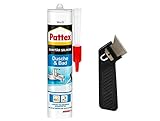 Pattex Silikon Dusche & Bad, weiß, Premium-Silikon für alle Anwendungen im...