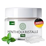 Mentholkristalle Sauna 100g, Saunakristalle aus 100% reiner Minze, Menthol Kristalle als...