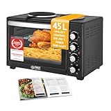 TZS First Austria Minibackofen 45L I Umluft I Premium-X Coating (Antihaftbeschichtung) I...