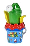 Simba 109234593 Super Mario Baby Eimergarnitur, Sandspielzeug, 5 Teile, Eimer, Sieb,...