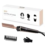 80°C-230°C Hot Comb for Afro hair/Lace wigs/Bart, janelove Keramik Glättkamm...