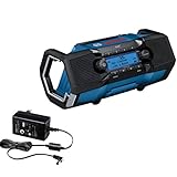 Bosch Professional 18V System Akku Baustellenradio GPB 18V-2 SC (Empfang über DAB+,...