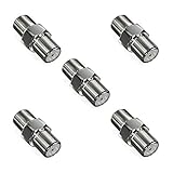 deleyCON 5 Stück SAT Adapter Verbinder Koaxialkabel verlängern 2X F-Buchse...