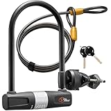 Via Velo Bügelschloss mit Kabel, 14 mm Bügel, 1,8 m Kabel & Halterung –...