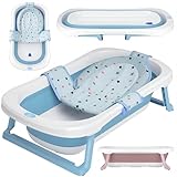 BEARTOP Babywanne Faltbar - Innovatives Design für einfache Aufbewahrung, inkl....