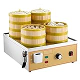 Kommerzieller elektrischer Dim Sum Dampfgarer mit Trockenkochalarm, unabhängiger...