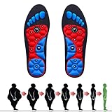 Magnetische Einlegesohlen, 1 Paar Magnetische Massage Gel Einlegesohlen, Akupressur...