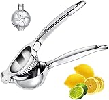 Zitronenpresse Edelstahl Citrus Squeezer Hand Entsafter für Zitronensaft, Orangensaft,...