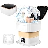 Mini Waschmaschine Faltbar, 40W Mobiles Waschmaschine mit Trockner und Blu-ray, Klein und...