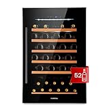 Klarstein Einbau-Weinkühlschrank, 137 L Getränkekühlschrank Schmal, 1 Zone...