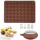 UTRUGAN Macarons Silikonform Silikonmatte Silikon Backmatte Macarons Backmatte Macaron...