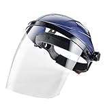 Gesichtsschutzmaske transparent Sicherheit Schutz der Augen Visier blau