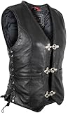 MDM Motorrad Lederweste für Damen (XL)