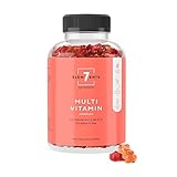Multivitamin Gummies Fruchtgummis mit Vitamin A B6 C D E Biotin Niacin Folat |...