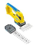 GLORIA FineCut 18V compact | Akku Gras- & Strauchschere | 14 cm XL-Grasmesser & 20 cm...