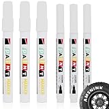 6 Stück Reifenstift,Reifen Stift Weiß Wasserfest 1mm & 3mm,Weissreifenstift...