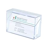 SIGEL VA110 Visitenkarten-Box für 100 Karten im Scheckkartenformat 86 x 56 mm - zur...