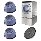 Newaner Schwingungsdämpfer Waschmaschine, 4 Stück Universal Vibrationsdämpfer mit...