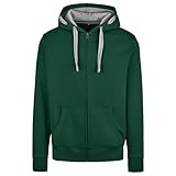 HRM Herren Jacket M Kapuzenpullover, Bottle-Green, L EU