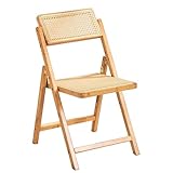 NMGBRDM Gartenstuhl, Klappstuhl, Campingstuhl Angelstuhl, Korbsessel für Balkon, Holz...